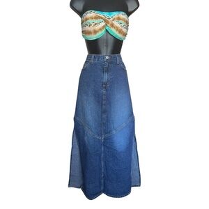 Paris Blues Long Denim Maxi Skirt Junior 9 100% Cotton